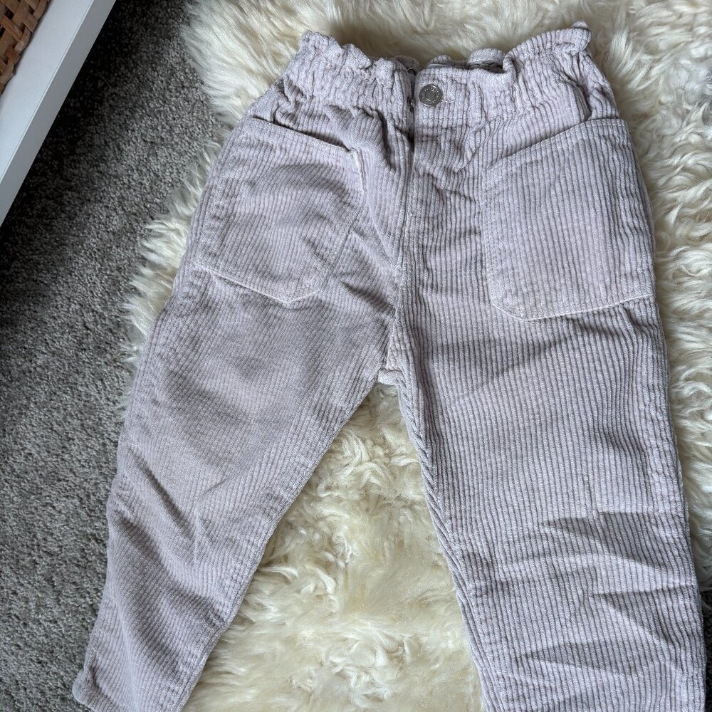 Light Pink Zara Corduroy Pants
